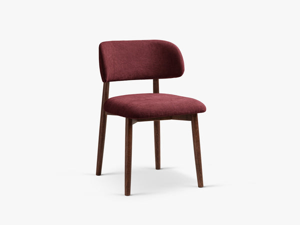 Modern Wooden Dining Chair – Upholstered Seat Space-Saving Chair