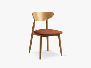 Vintage Style Dining Chair – Upholstered Seat Wooden Frame Chair