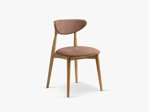 Classic Upholstered Dining Chair – Wooden Frame Space-Saving Chair