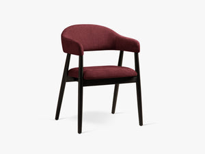 Modern Upholstered Dining Chair – Wooden Frame Armchair