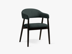 Modern Upholstered Dining Chair – Wooden Frame Armchair