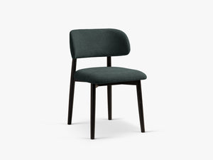 Modern Wooden Dining Chair – Upholstered Seat Space-Saving Chair