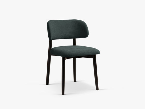 Modern Wooden Dining Chair – Upholstered Seat Space-Saving Chair