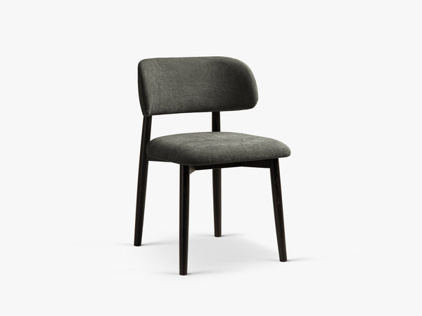 Modern Wooden Dining Chair – Upholstered Seat Space-Saving Chair
