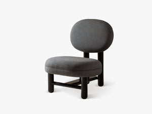 Compact Armchair with Upholstered Seat & Wooden Legs