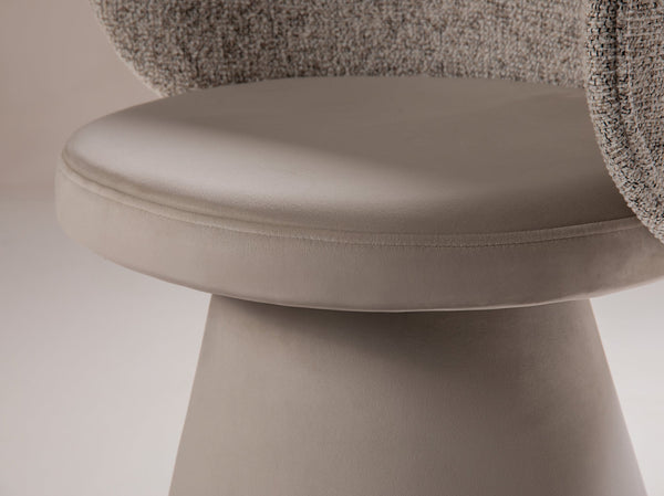 Modern Swivel Dining Chair – Velvet Upholstered Accent Chair