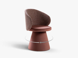 Modern Swivel Dining Chair – Velvet Upholstered Accent Chair