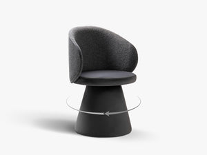 Modern Swivel Dining Chair – Velvet Upholstered Accent Chair