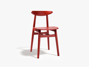 Modern Wooden Dining Chair – Slim Beech Frame Space-Saving Chair