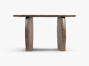 Wooden Console Table – Multi-Functional Design with Natural Finish (135 cm)