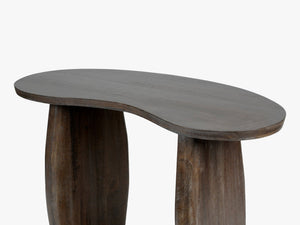 Wooden Console Table – Multi-Functional Design with Natural Finish (135 cm)