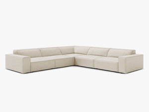 Symmetrical Corner Sofa with Modular Design & Medium-Soft Comfort W283