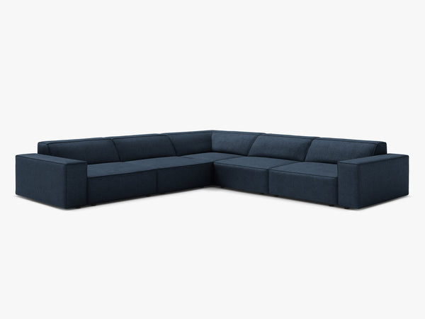 Symmetrical Corner Sofa with Modular Design & Medium-Soft Comfort W283
