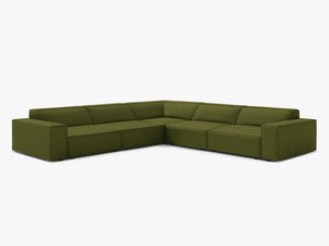 Symmetrical Corner Sofa with Modular Design & Medium-Soft Comfort W283