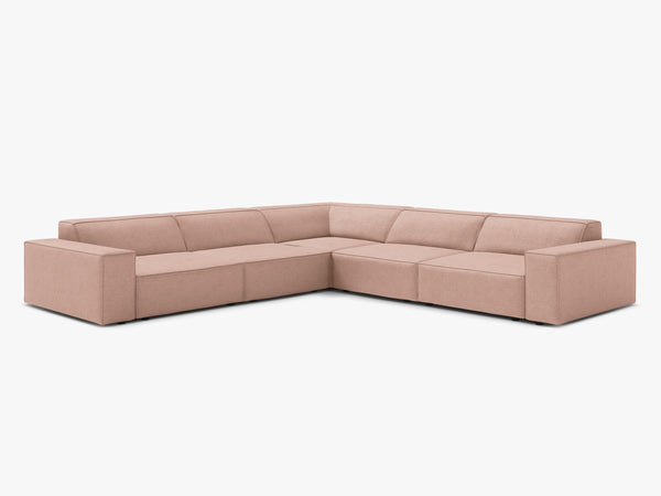Symmetrical Corner Sofa with Modular Design & Medium-Soft Comfort W283