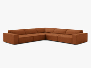 Symmetrical Corner Sofa with Modular Design & Medium-Soft Comfort W283