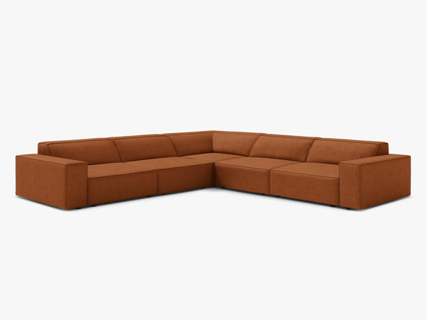 Symmetrical Corner Sofa with Modular Design & Medium-Soft Comfort W283