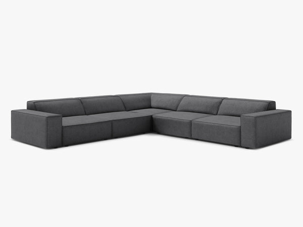 Symmetrical Corner Sofa with Modular Design & Medium-Soft Comfort W283
