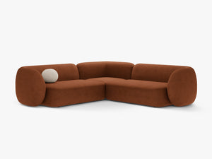 Symmetrical Corner Sofa with Curved Design & Soft Comfort W252