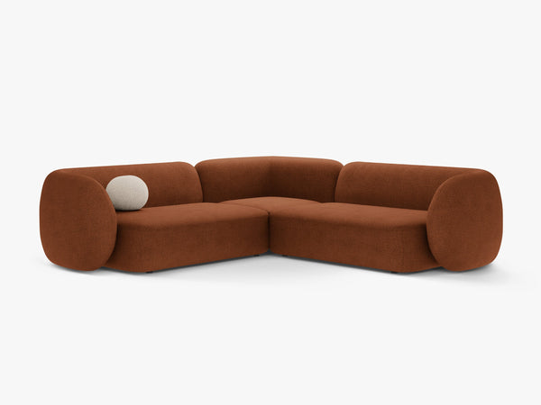 Symmetrical Corner Sofa with Curved Design & Soft Comfort W252
