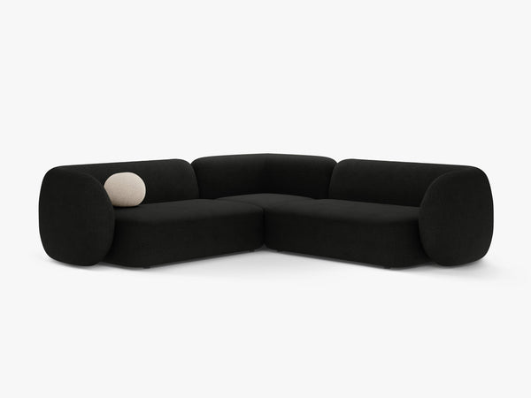 Symmetrical Corner Sofa with Curved Design & Soft Comfort W252