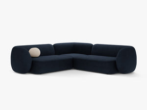 Symmetrical Corner Sofa with Curved Design & Soft Comfort W252