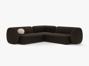 Symmetrical Corner Sofa with Curved Design & Soft Comfort W252