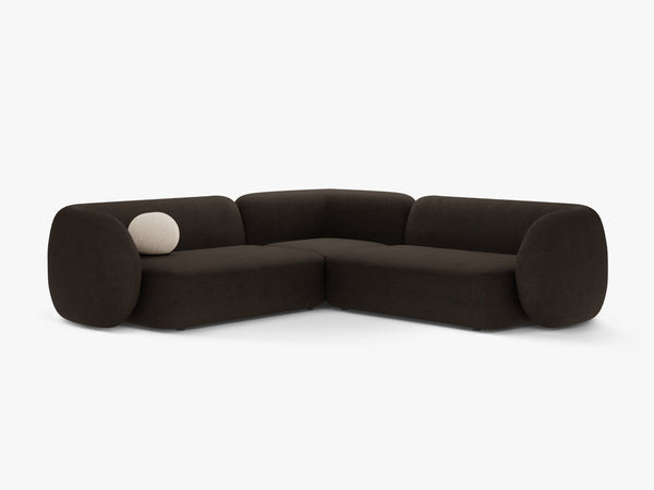 Symmetrical Corner Sofa with Curved Design & Soft Comfort W252
