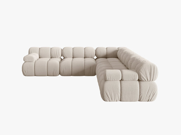 Modular Corner Sofa with Rounded Design & Medium-Soft Comfort W282