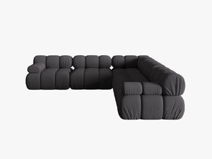 Modular Corner Sofa with Rounded Design & Medium-Soft Comfort W282