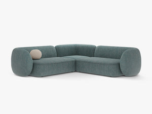 Symmetrical Corner Sofa with Curved Design & Soft Comfort W252