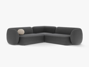Symmetrical Corner Sofa with Curved Design & Soft Comfort W252
