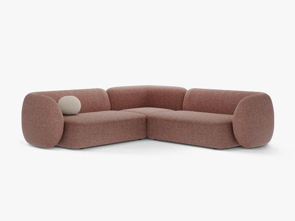 Symmetrical Corner Sofa with Curved Design & Soft Comfort W252