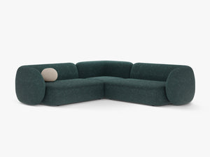 Symmetrical Corner Sofa with Curved Design & Soft Comfort W252