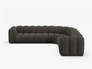 Large Modular Corner Sofa with Rounded Design & Deep Seating W309