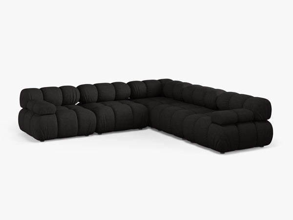 Modular Corner Sofa with Rounded Design & Medium-Soft Comfort W282