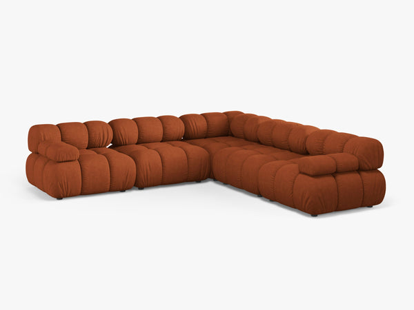 Modular Corner Sofa with Rounded Design & Medium-Soft Comfort W282