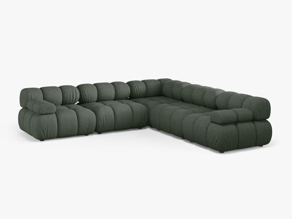 Modular Corner Sofa with Rounded Design & Medium-Soft Comfort W282