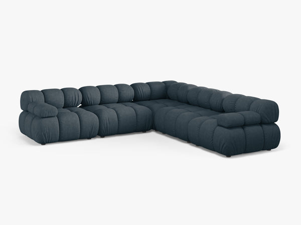 Modular Corner Sofa with Rounded Design & Medium-Soft Comfort W282