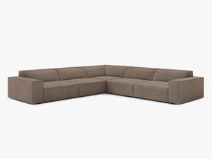 Symmetrical Corner Sofa with Modular Design & Medium-Soft Comfort W283