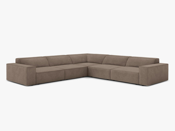 Symmetrical Corner Sofa with Modular Design & Medium-Soft Comfort W283