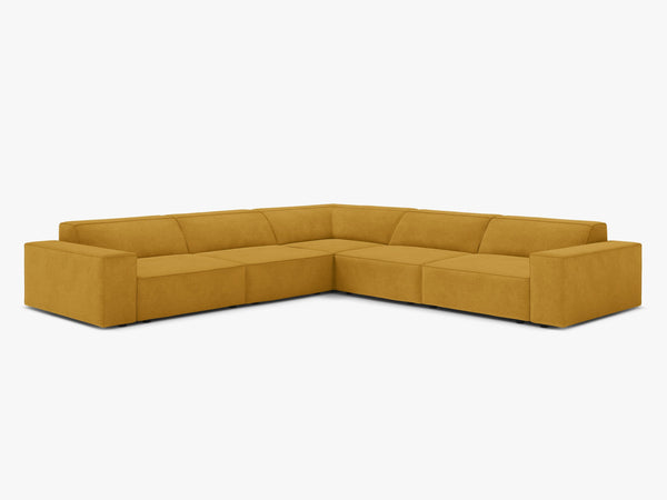 Symmetrical Corner Sofa with Modular Design & Medium-Soft Comfort W283