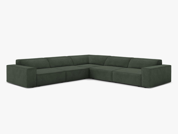 Symmetrical Corner Sofa with Modular Design & Medium-Soft Comfort W283