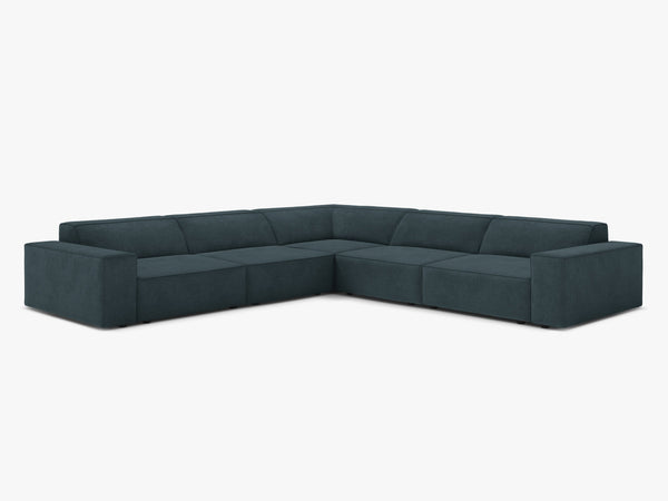 Symmetrical Corner Sofa with Modular Design & Medium-Soft Comfort W283