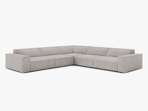 Symmetrical Corner Sofa with Modular Design & Medium-Soft Comfort W283
