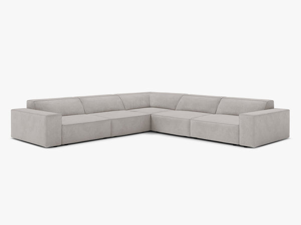 Symmetrical Corner Sofa with Modular Design & Medium-Soft Comfort W283