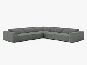 Symmetrical Corner Sofa with Modular Design & Medium-Soft Comfort W283