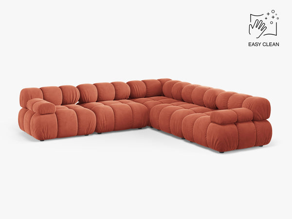 Modular Corner Sofa with Rounded Design & Medium-Soft Comfort W282