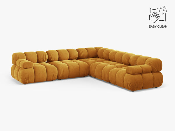 Modular Corner Sofa with Rounded Design & Medium-Soft Comfort W282
