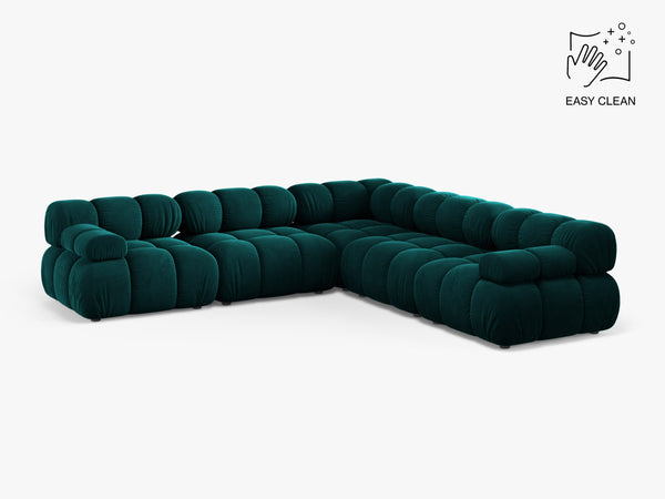 Modular Corner Sofa with Rounded Design & Medium-Soft Comfort W282